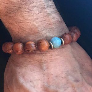 Wood and sterling silver Bracelet